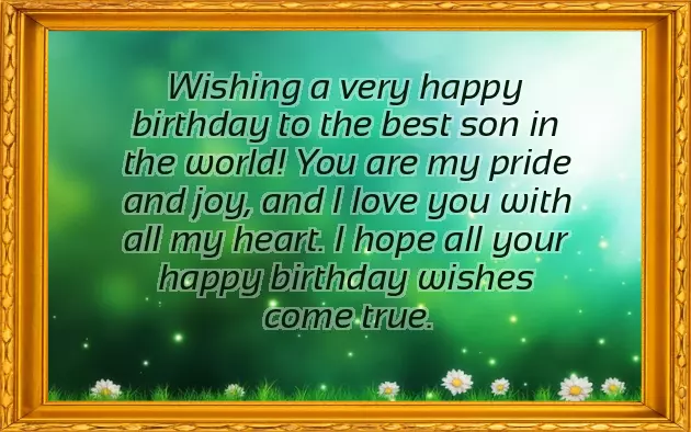 Birthday Greeting To A Son From Parents Birthday Greeting To A Son From Parents