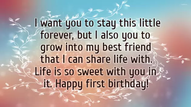 Birthday Wishes 1 Year Baby Girl