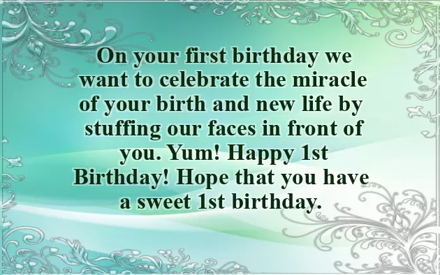 Small Baby Girl Birthday Wishes