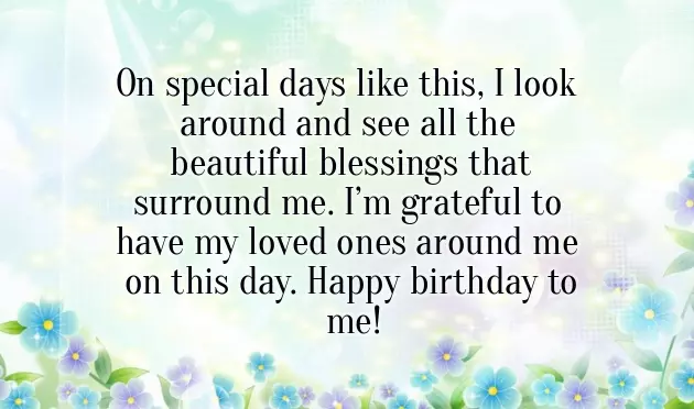 Happy Birthday To Me Words