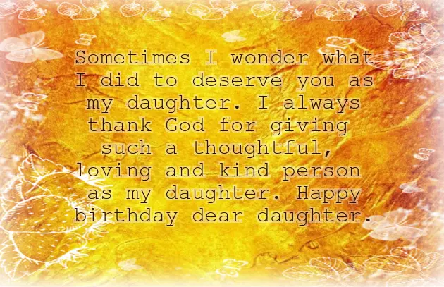 Thank You Quotes For Birthday Wishes For My Daughter