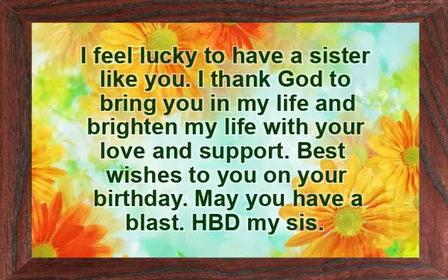 Meaningful Birthday Quotes For Sister