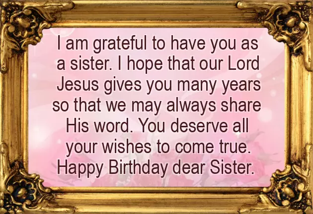 Birthday Wishes Words For Sister