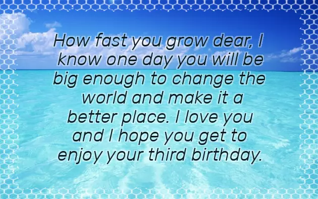 Birthday Wish For Baby Boy 3 Years Birthday Wish For Baby Boy 3 Years