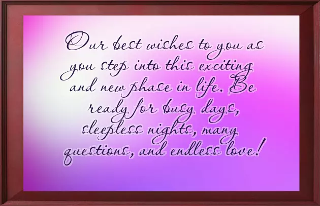 Congratulations First Time Parents