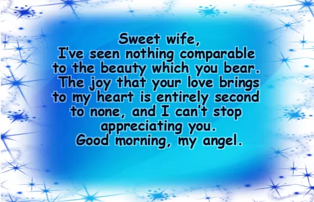 Good Morning Poem For Wife