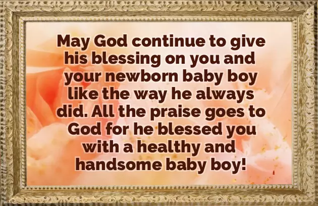 Newborn Boy Congratulations Message