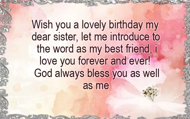 Birthday Wishes For Sister As Best Friend Birthday Wishes For Sister As Best Friend
