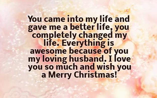 Merry Christmas To My Husband Quotes