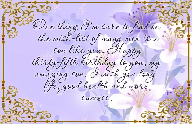 Happy 35Th Birthday Son