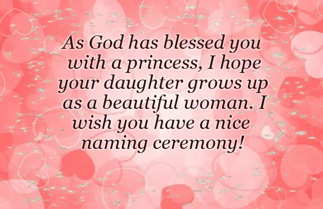 Naming Ceremony Wishes For Baby Girl