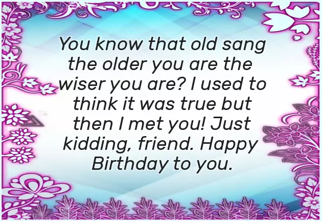 Funny Happy Birthday Words