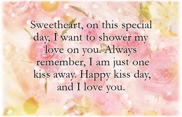 Kiss Day Wishes For Girlfriend