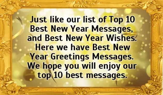 Best New Year Sms