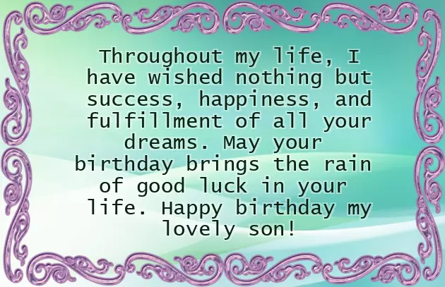 Birthday Wishes For A Lovely Son Birthday Wishes For A Lovely Son