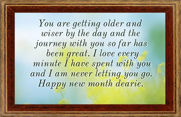 New Month Message To A Lover