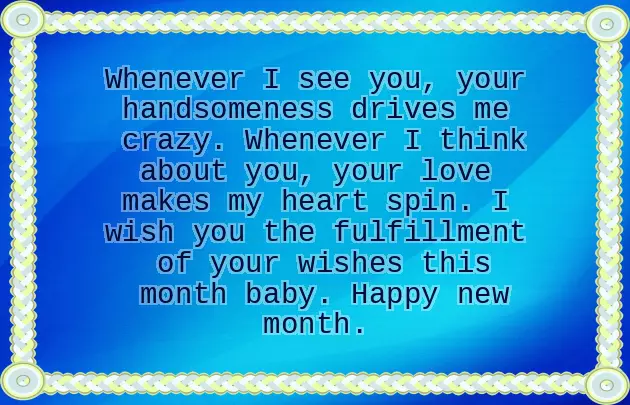 New Month Message To A Girlfriend
