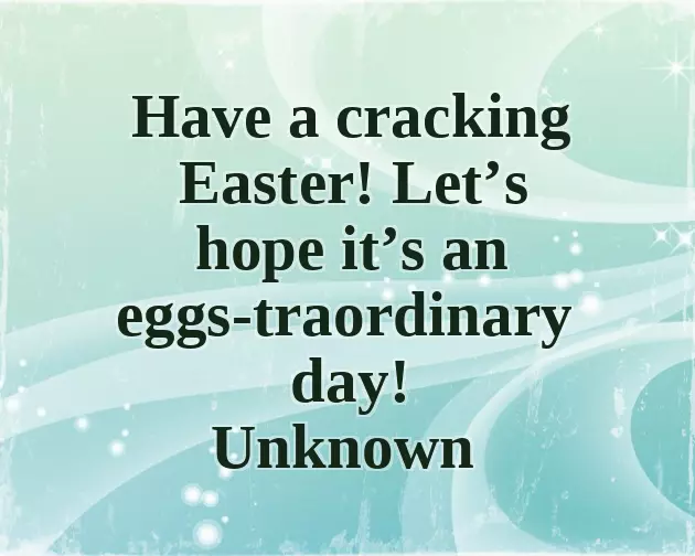 Special Easter Message