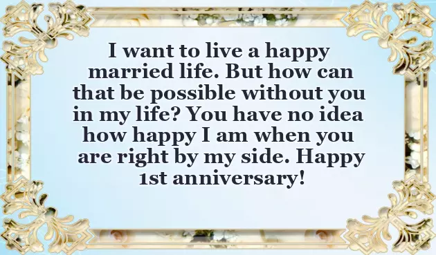 1St Wedding Anniversary Message 1St Wedding Anniversary Message