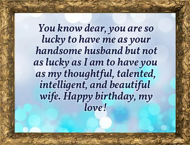 Advance Happy Birthday To Wife