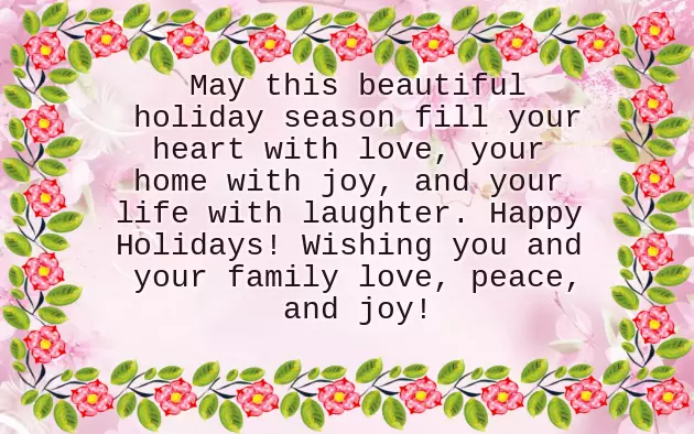 Wishing You And Your Family