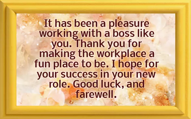 Wishing Someone Well In Their New Job