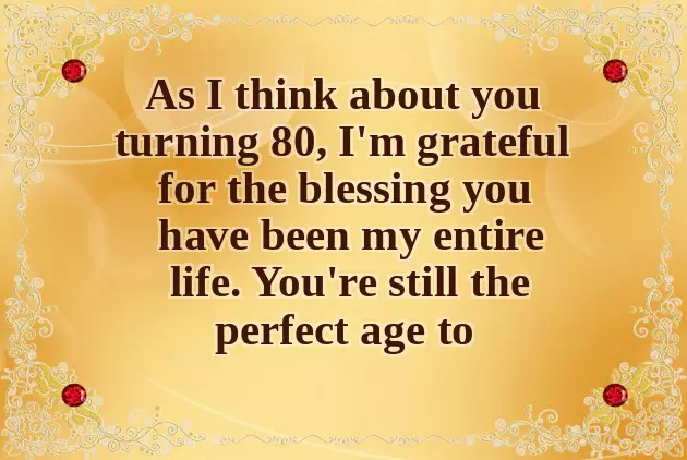 80 Birthday Wishes