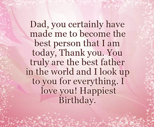 Birthday Caption For Father