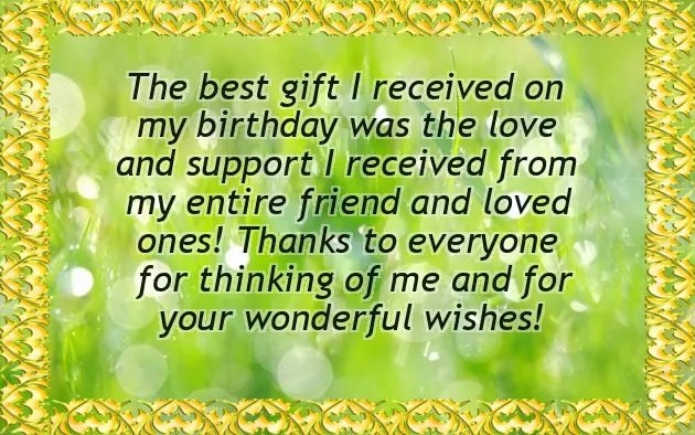 Thank You Guys For All Your Wishes