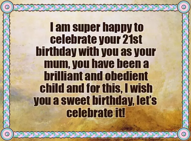 Birthday Wishes For Son By Mom
