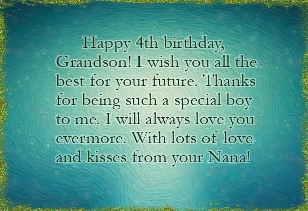 Birthday Wishes For A Four Year Old Boy Birthday Wishes For A Four Year Old Boy