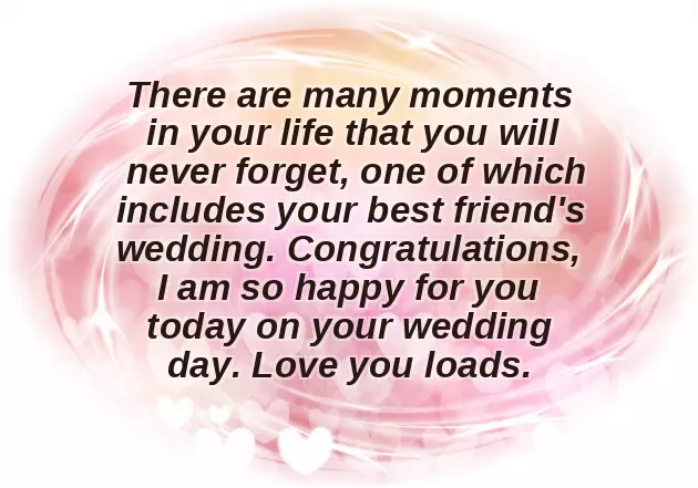 Sample Wedding Congratulations