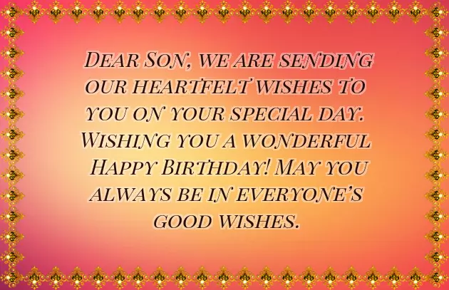 Son Birthday Blessings Son Birthday Blessings