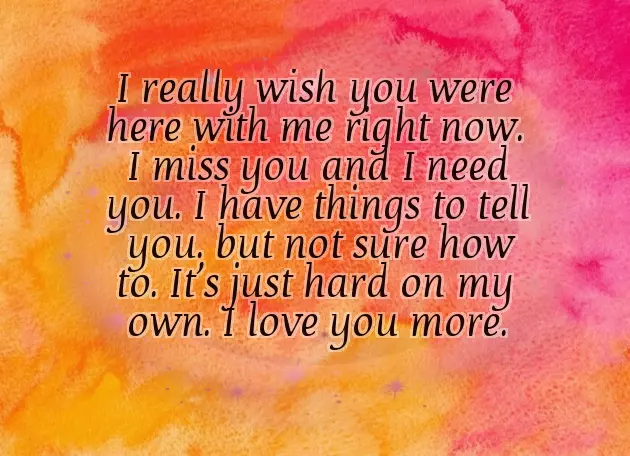 Wish You Were Here With Me