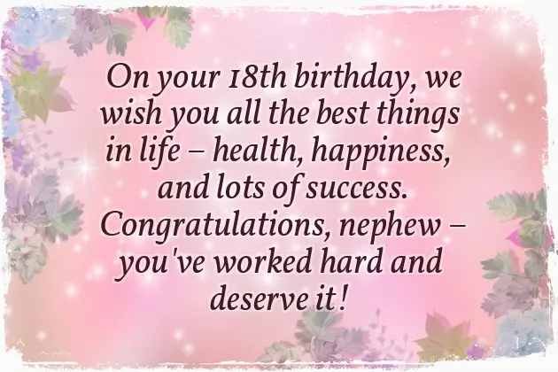 Congratulations 18Th Birthday