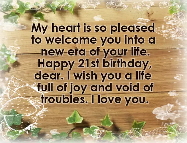 Birthday Wishes For 21St
