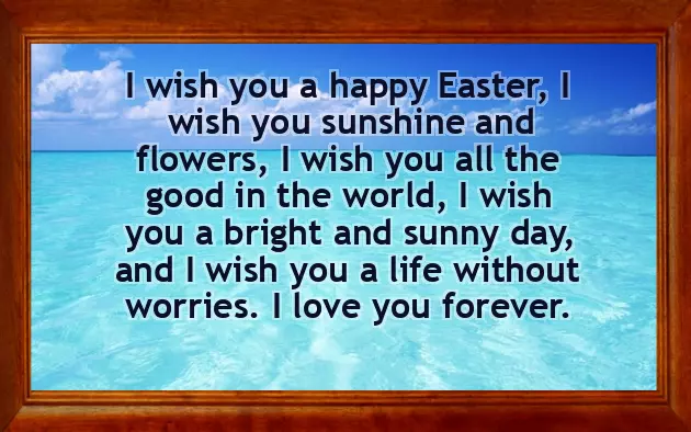 Easter Wishes To My Love