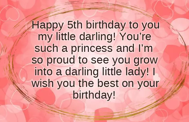 Happy Birthday To My 5 Year Old Daughter Happy Birthday To My 5 Year Old Daughter