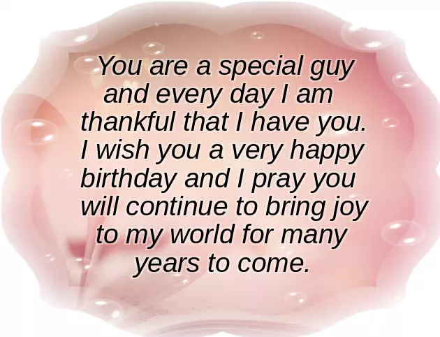 Happy Birthday For The Man I Love