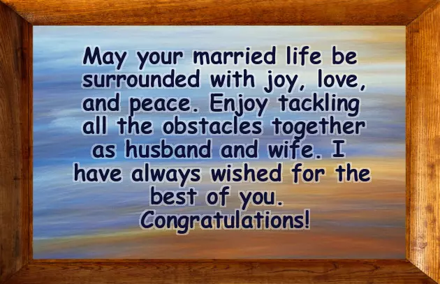 Congratulations On Newly Wed