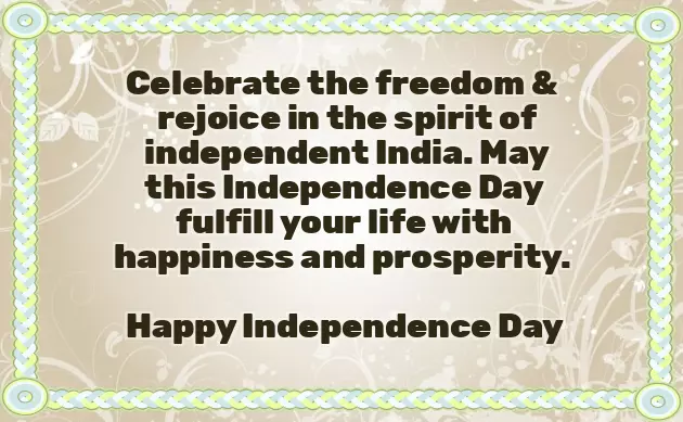 Independence Day Wishes In English Independence Day Wishes In English