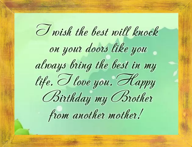 Birthday Quotes For Brother From Another Mother Birthday Quotes For Brother From Another Mother