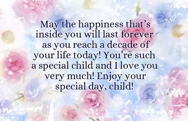 Niece 10Th Birthday Wishes