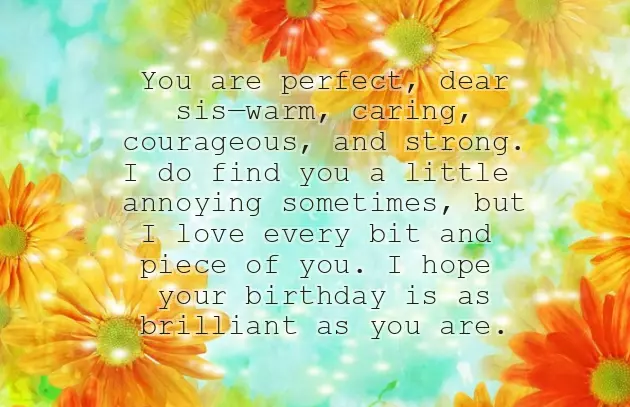 Happy Birthday Sister Wishes