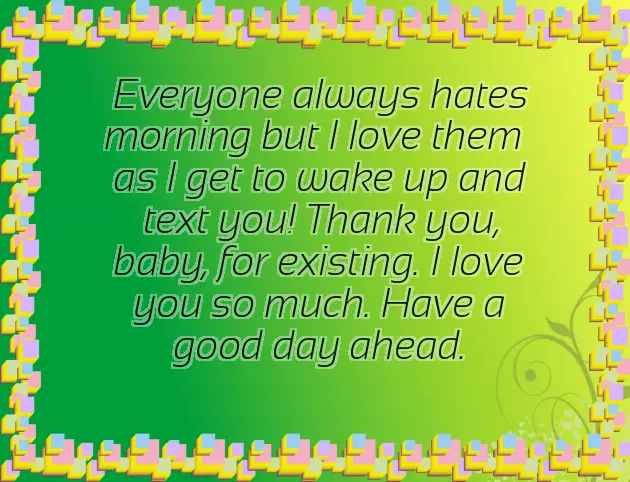 Good Morning Message For New Girlfriend