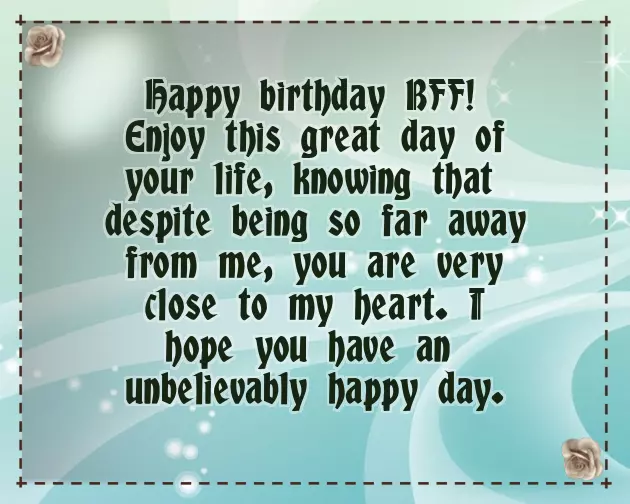 Sending You My Best Wishes