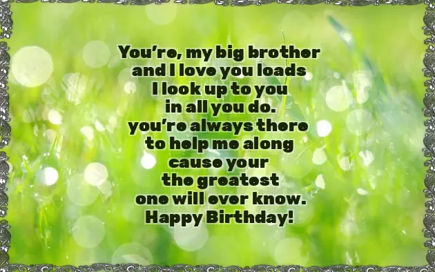 Lines For Brother Birthday Lines For Brother Birthday