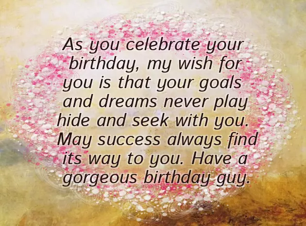 Birthday Wishes To A Guy Friend