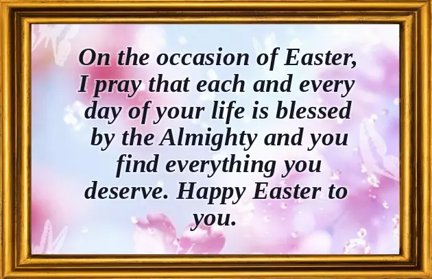 Easter Wishes In English