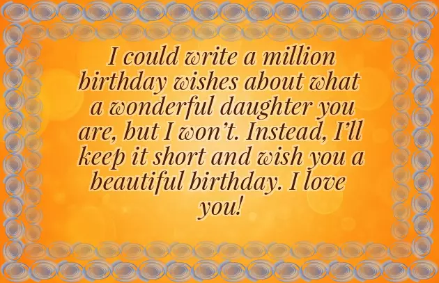 Bday Greetings For Daughter